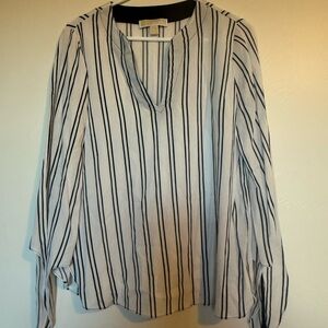 Michael Kors Navy and White Striped tunic- small